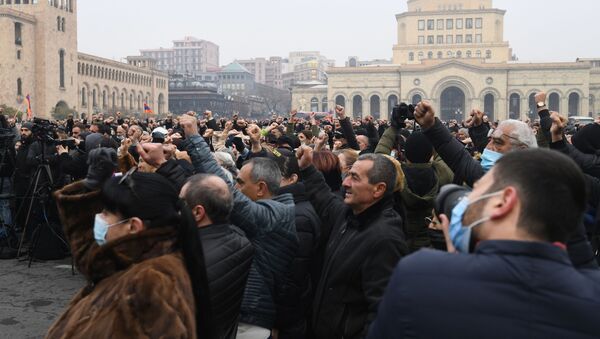 Митинг оппозиции в Ереване - Sputnik Azərbaycan