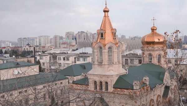 Кафедральный собор Святых Жён-Мироносиц в Баку - Sputnik Azərbaycan