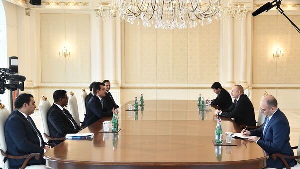 Президент Ильхам Алиев принял делегацию ИСЕСКО - Sputnik Azərbaycan