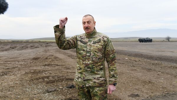 Prezident İlham Əliyev Füzuli rayonunda - Sputnik Азербайджан