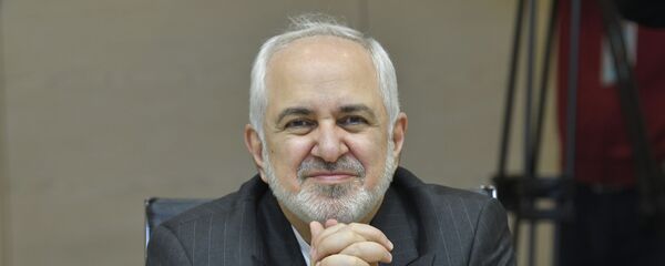 Министр иностранных дел Ирана Мохаммад Джавад Зариф во время встречи - Sputnik Азербайджан
