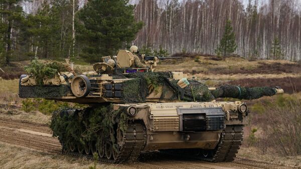 Танк M1 Abrams на международных военных учениях Summer Shield XIV в Латвии, фото из архива - Sputnik Азербайджан
