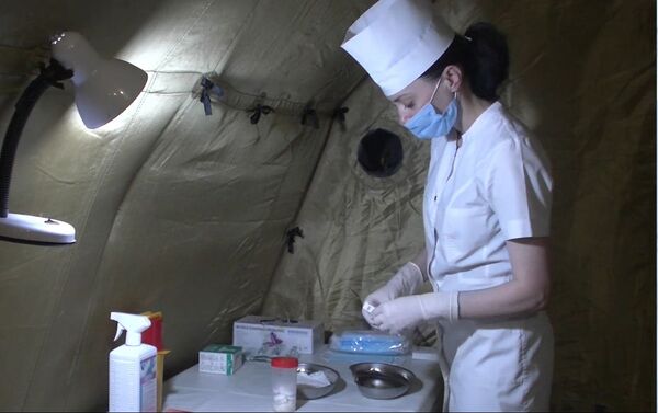 Вакцинация Российского миротворческого контингента вторым компонентом вакцины «Спутник-V» в Карабахе - Sputnik Азербайджан
