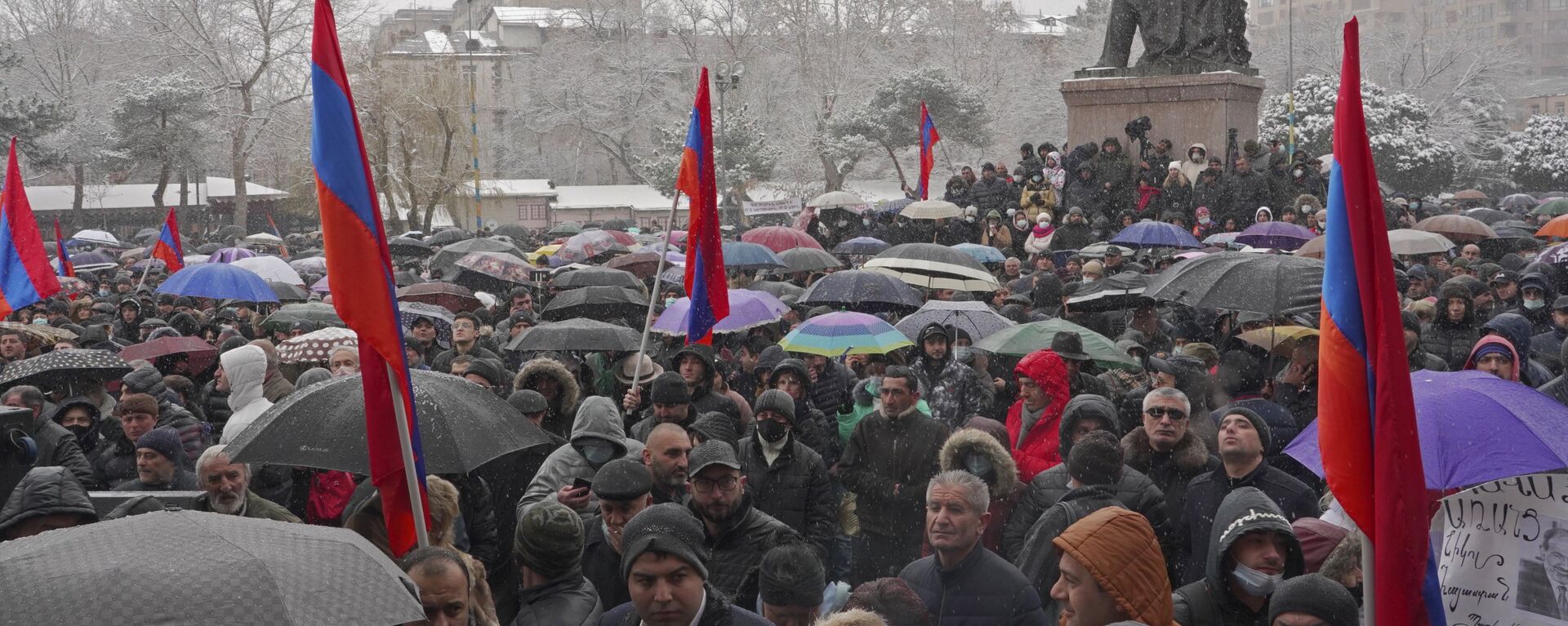 Протесты в Ереване, фото из архива - Sputnik Azərbaycan, 1920, 25.02.2021