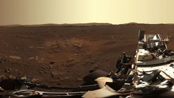 Perseverance Rover marsoxodu Qırmızı planetdə yeni mənzərələrin fotolarını çəkib - Sputnik Azərbaycan