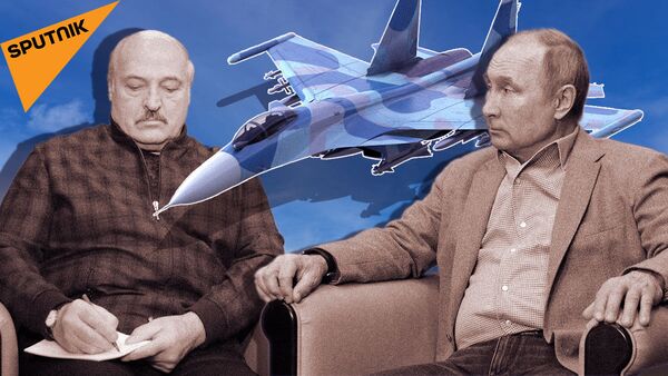 Лукашенко попросил у Путина дополнительные истребители. Зачем ему Су-30СМ? - Sputnik Азербайджан