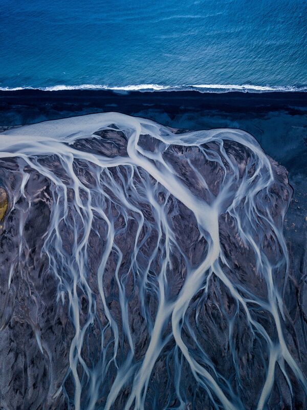 Снимок Glacial veins индийского фотографа Dipanjan Pal, занявший первое место в категории Nature art конкурса World Nature Photography Awards 2020 - Sputnik Азербайджан