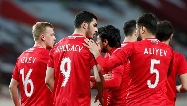 Товарищеский матч между сборными Азербайджана и Катара - Sputnik Азербайджан