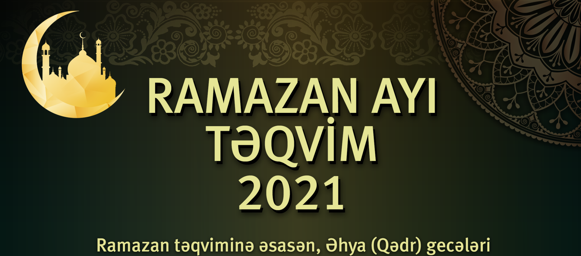 İnfoqrafika: Ramazan ayı təqvim 2021 - Sputnik Azərbaycan, 1920, 01.04.2021