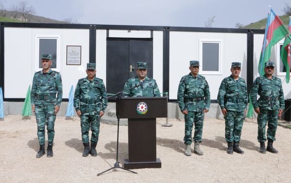 Открытие воинской части - пограничной комендатуры в Зангилане  - Sputnik Азербайджан