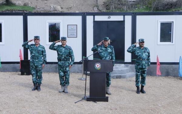 Церемония открытия пограничной комендатуры ГПС на территории Губадлинского района - Sputnik Азербайджан