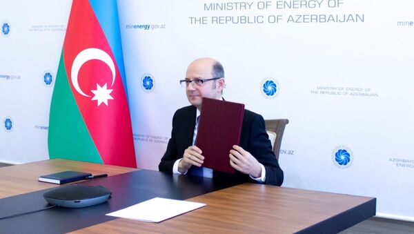 Anlaşma Memorandumunun imzalanma mərasimi - Sputnik Азербайджан