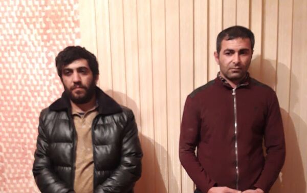Задержанные на границе Азербайджана и Ирана лица - Sputnik Азербайджан