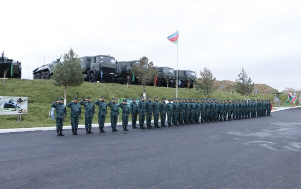 Церемония открытия комплекса пограничной заставы Аггель - Sputnik Азербайджан