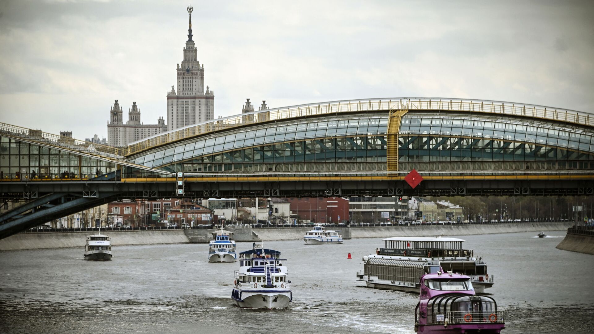 Вид на Москву-реку, фото из архива - Sputnik Азербайджан, 1920, 05.01.2022