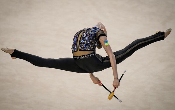 Украинская гимнастка Виктория Оноприенко на Кубке мира в Баку - Sputnik Азербайджан