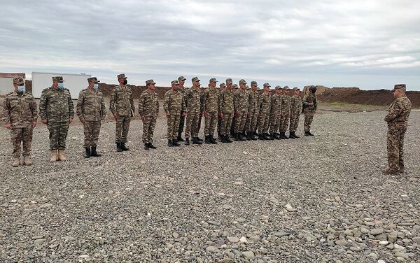Церемония открытия воинской части модульного типа в Агдаме - Sputnik Азербайджан
