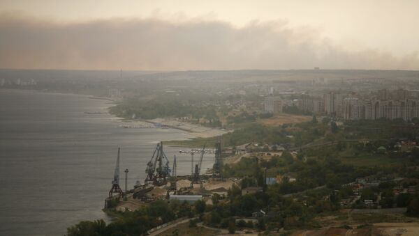 Пыльная буря над Волгоградом - Sputnik Azərbaycan