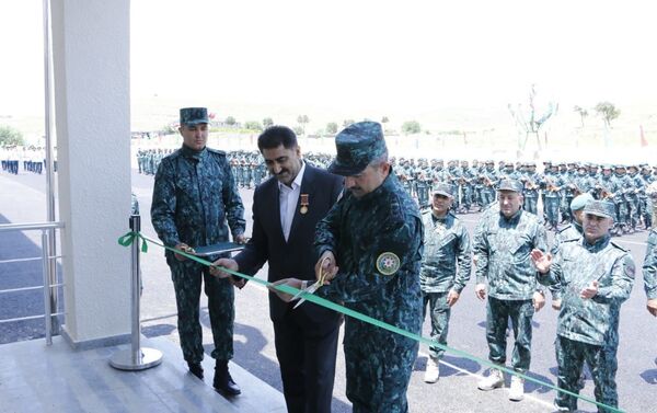 Новый военный комплекс Госпогранслужбы Азербайджана в Зангилане - Sputnik Азербайджан
