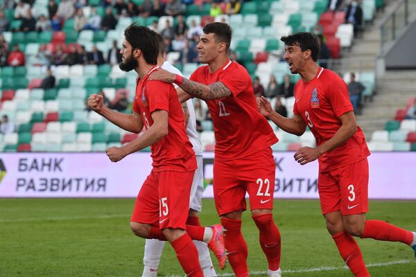 Товарищеский матч по футболу между сборными Азербайджана и Беларуси - Sputnik Азербайджан