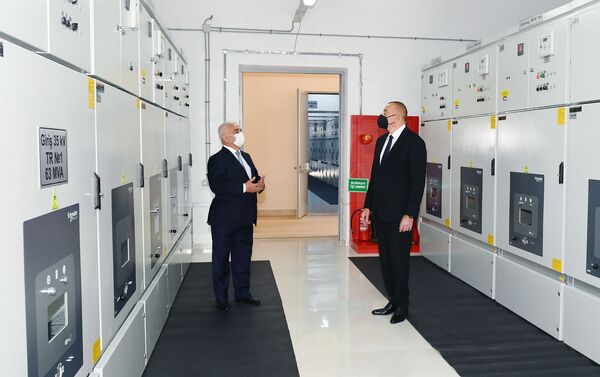 Президент Ильхам Алиев принял участие в открытии подстанции Бинагади - Sputnik Азербайджан