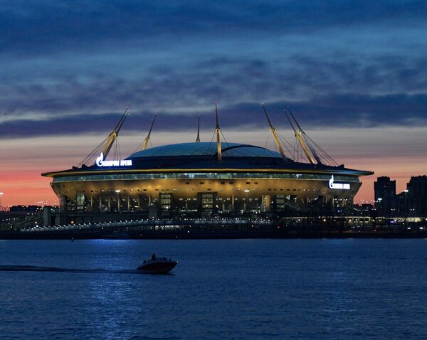 Вид на стадион Газпром-Арена в Санкт-Петербурге - Sputnik Azərbaycan