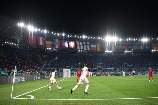 Игровой момент матча Италия - Турция - Sputnik Азербайджан