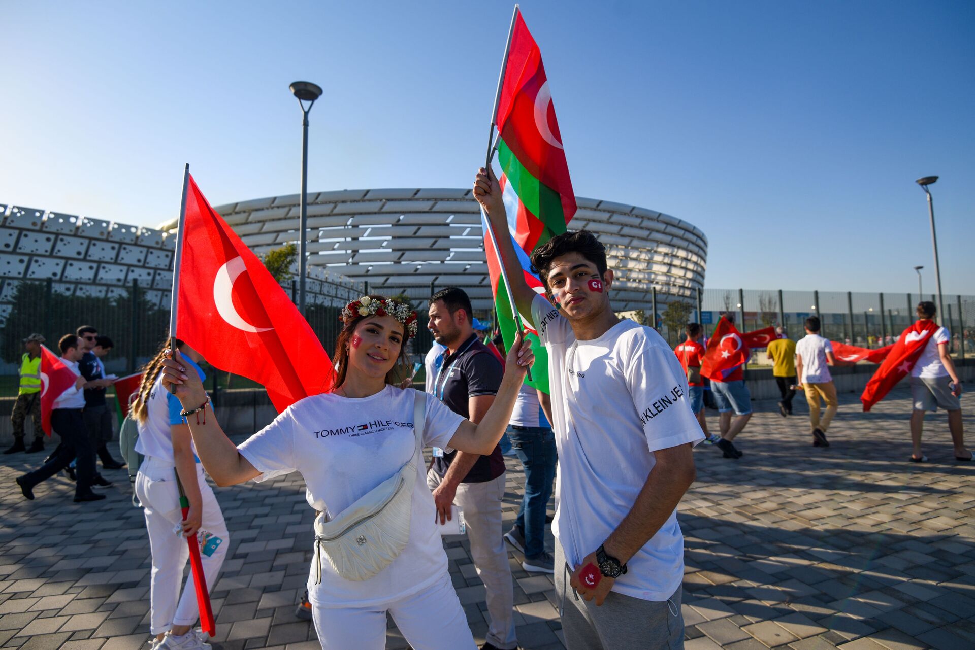 Плач Турции, танец Уэльса: в Баку завершился групповой этап ЕВРО-2020 - Sputnik Азербайджан, 1920, 21.06.2021