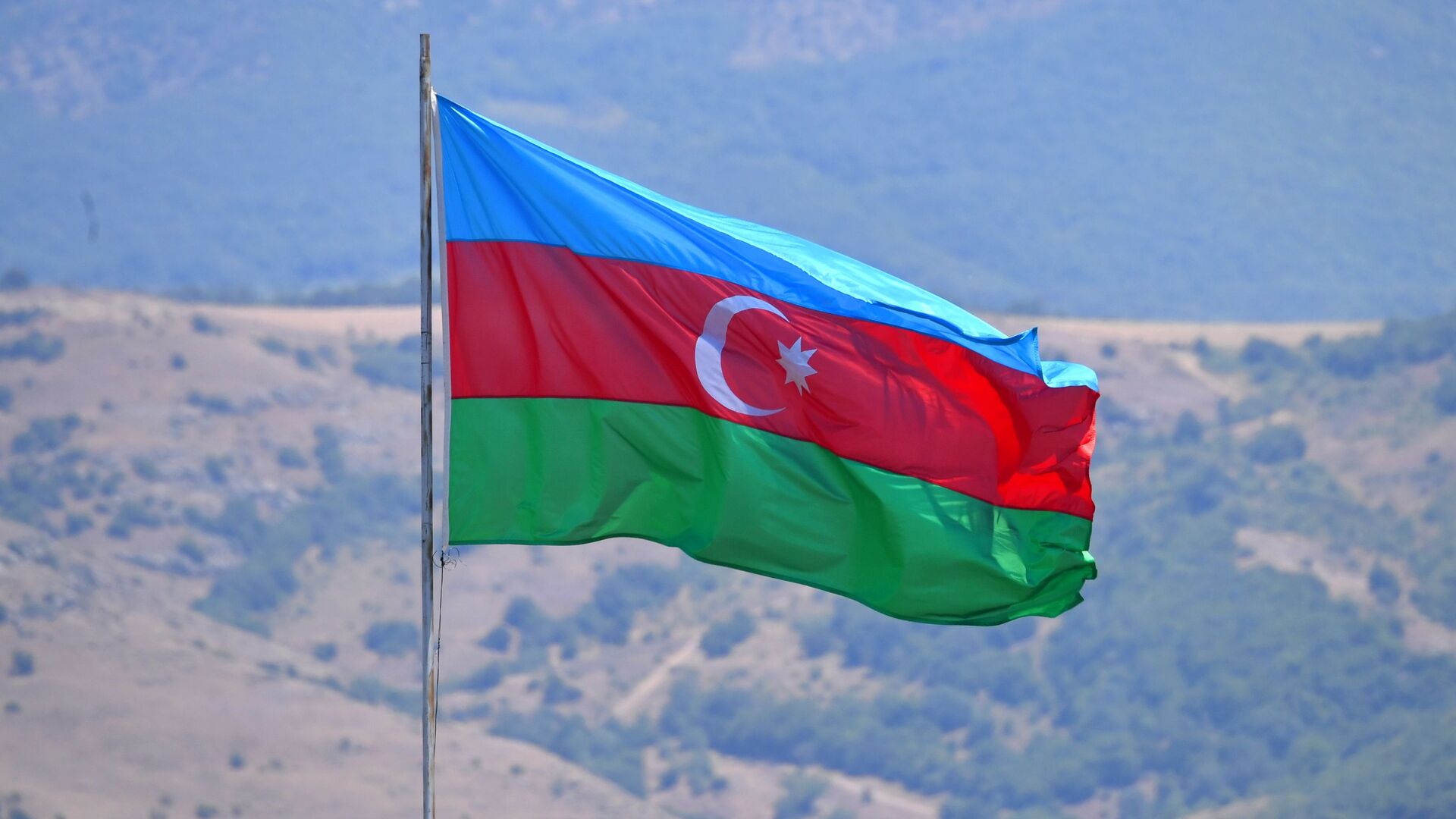 Флаг Азербайджана, фото из архива - Sputnik Азербайджан, 1920, 09.11.2021