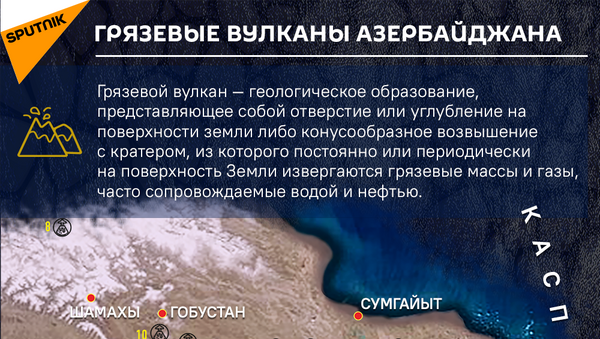 Инфографика: Грязевые вулканы Азербайджана - Sputnik Азербайджан