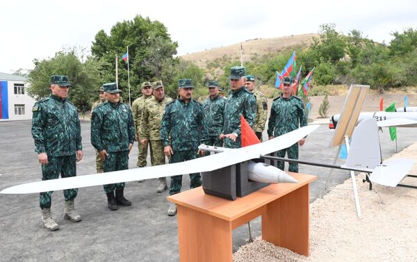 Церемония открытия новых воинских частей ГПС в Губадлы и Лачин - Sputnik Азербайджан