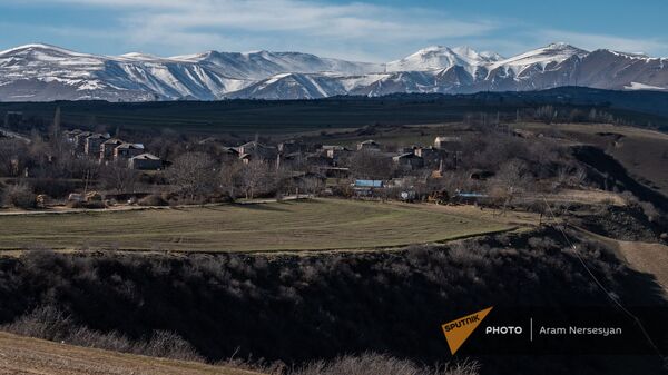 Вид на село Неркин Хндзореск, Зангузур (Сюник) - Sputnik Azərbaycan
