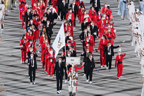 На церемонии открытия 32-летних Олимпийских игр - Sputnik Azərbaycan