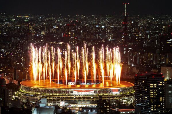 На церемонии открытия 32-летних Олимпийских игр - Sputnik Азербайджан