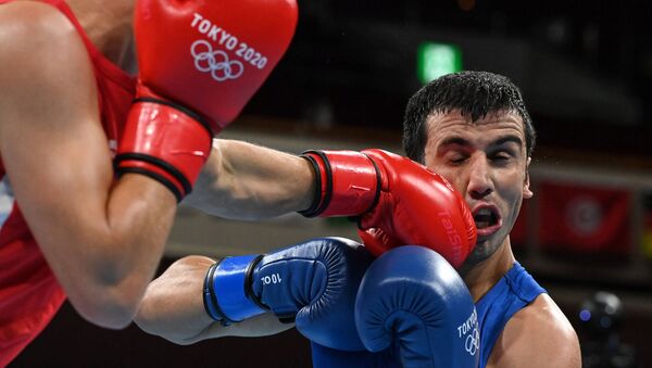 Азербайджанский боксер Джавид Челебиев - Sputnik Азербайджан
