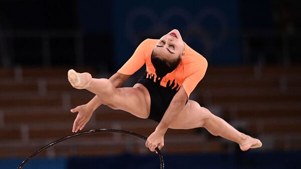 Азербайджанская гимнастка Зохра Агамирова, фото из архива - Sputnik Азербайджан