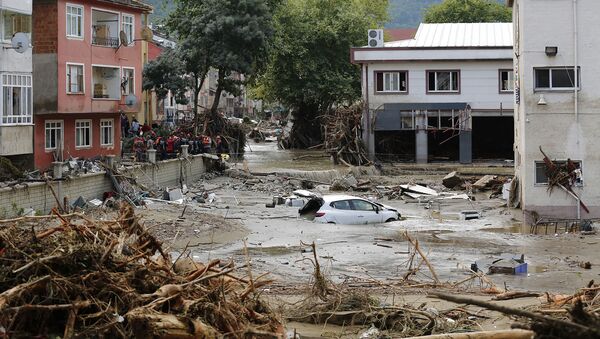 Наводнение в городе Кастамону, Турция - Sputnik Azərbaycan