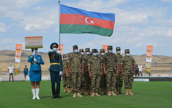 В Казахстане состоялась церемония открытия конкурса Мастера артиллерийского огня - Sputnik Азербайджан