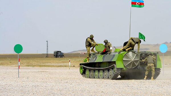 Artilleriyaçılarımız “Artilleriya atəşinin ustaları” müsabiqəsini uğurla başa vurub - Sputnik Азербайджан
