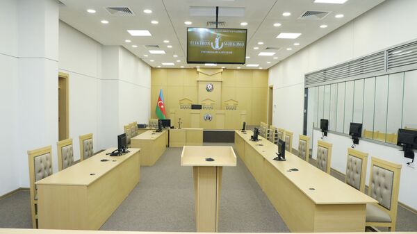 Зал заседания суда, фото из архива - Sputnik Azərbaycan