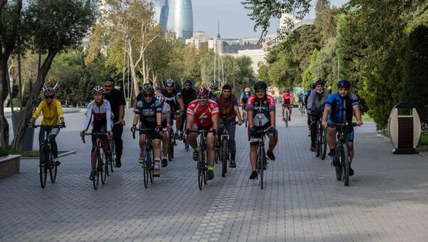 Международный велопробег, приуроченный к годовщине начала победоносной 44-дневной войны в Карабахе - Sputnik Азербайджан