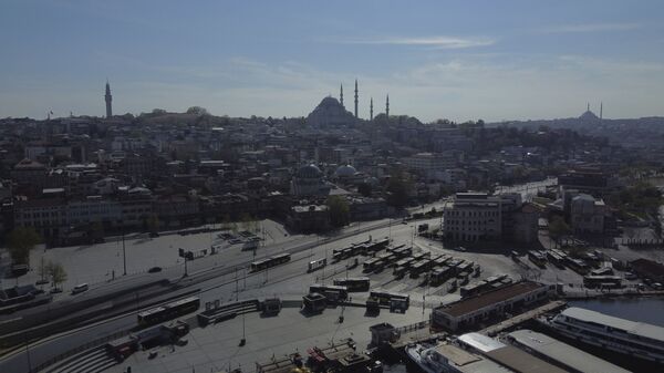 Вид на исторический район Эминёню в Стамбуле, фото из архива - Sputnik Азербайджан