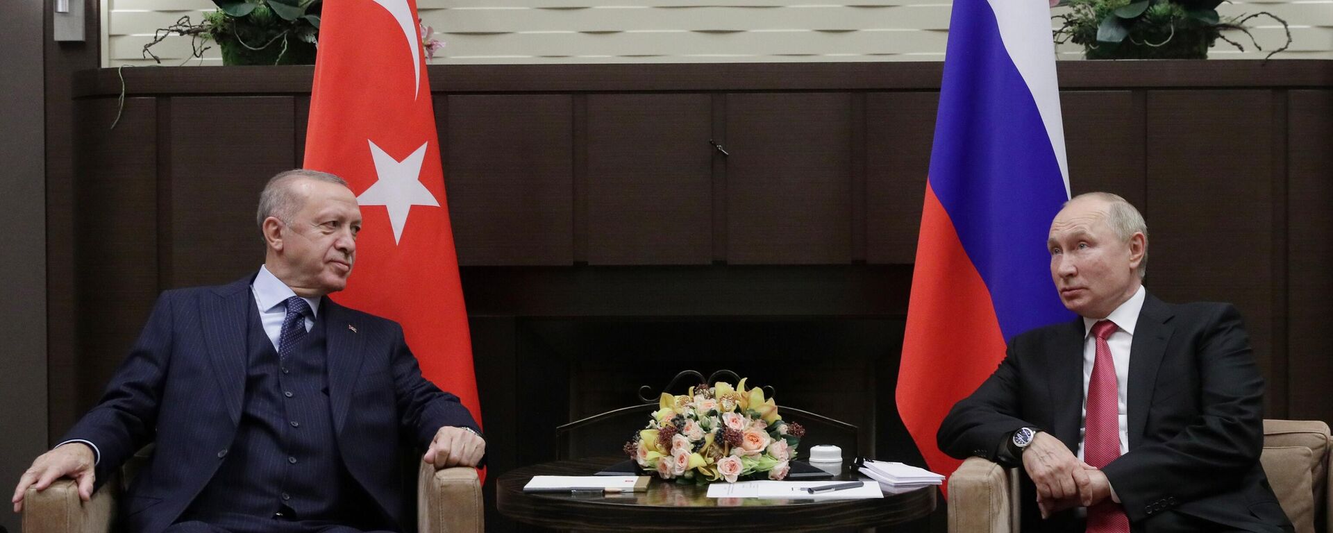 Президент РФ В. Путин провел переговоры с президентом Турции Р. Эрдоганом - Sputnik Azərbaycan, 1920, 25.07.2022