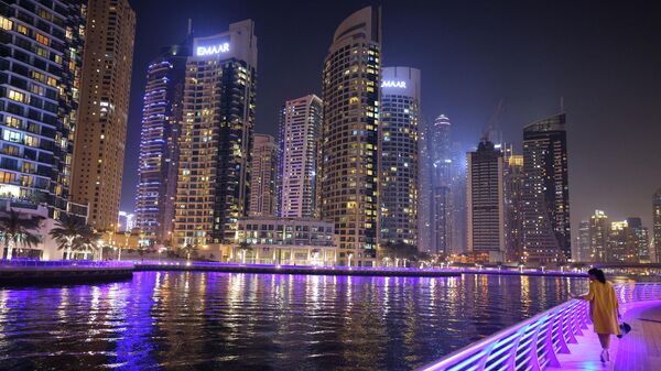 Небоскребы в районе Dubai Marina в Дубае, фото из архива - Sputnik Азербайджан
