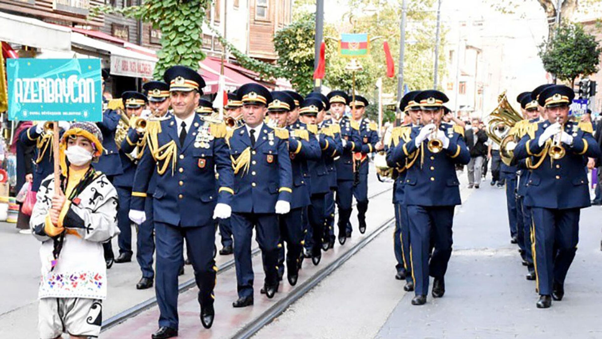 Азербайджанский военный оркестр в Турции - Sputnik Азербайджан, 1920, 07.10.2021