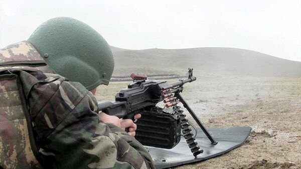 Боевая позиция ВС Азербайджана, фото из архива - Sputnik Азербайджан