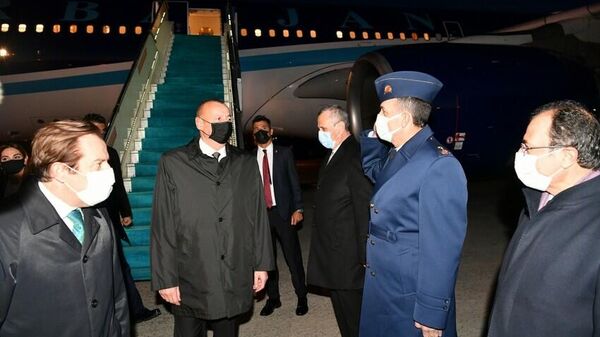 Президент Азербайджанской Республики Ильхам Алиев в Турции - Sputnik Азербайджан