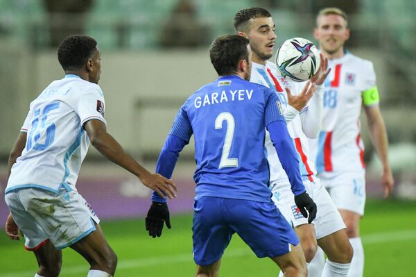 Позже Жерсон Родригес забил третий гол в ворота сборной Азербайджана. - Sputnik Азербайджан