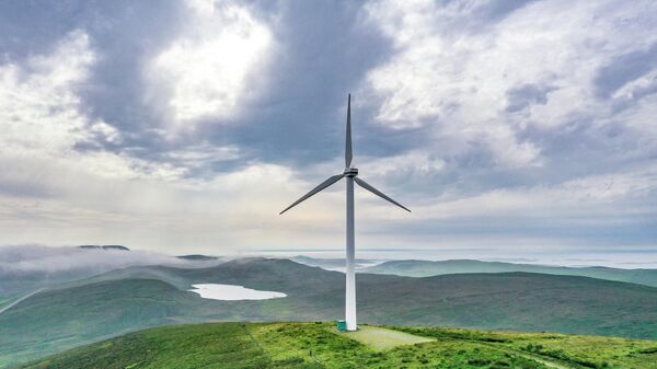 Ветряная электростанция, фото из архива - Sputnik Азербайджан