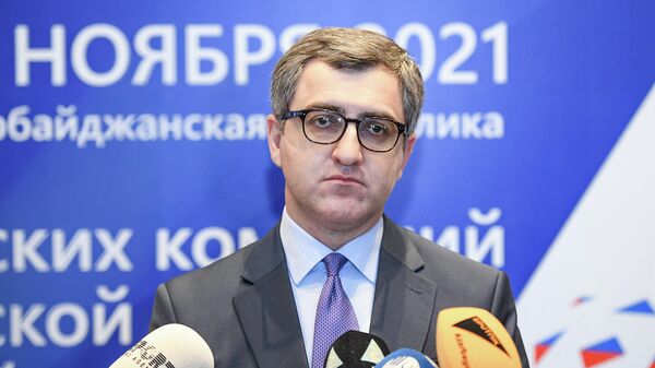 Исполняющий обязанностей главы Азербайджанского фонда поощрения экспорта и инвестиций (AZPROMO) Юсиф Абдуллаев - Sputnik Азербайджан